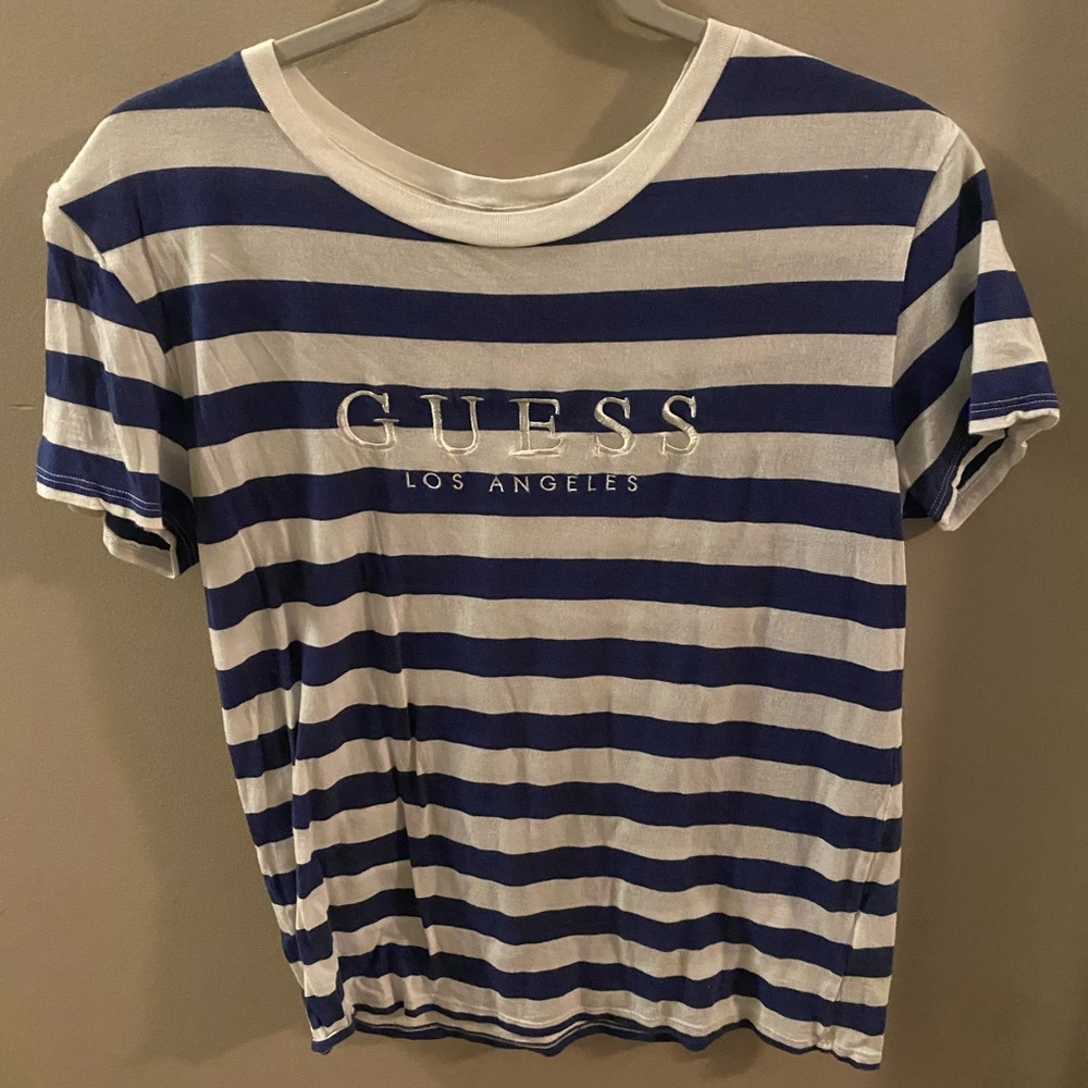 Guess Los Angeles stripped tee shirt